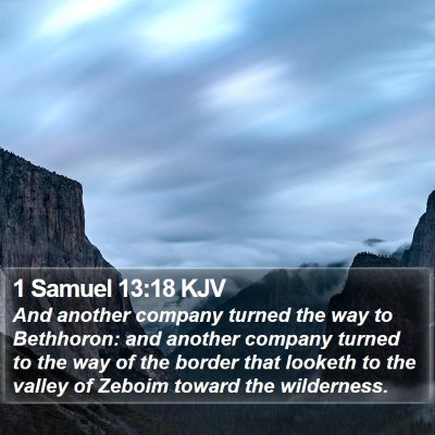 1 Samuel 13:18 KJV Bible Verse Image