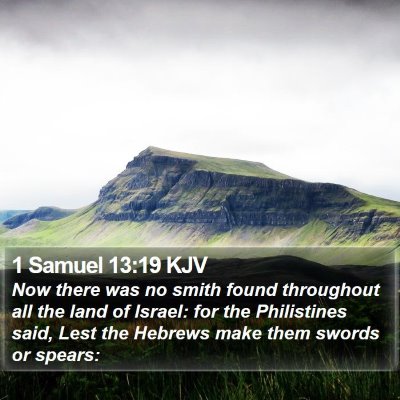 1 Samuel 13:19 KJV Bible Verse Image