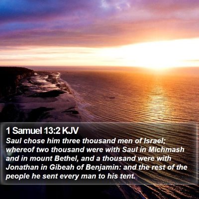 1 Samuel 13:2 KJV Bible Verse Image