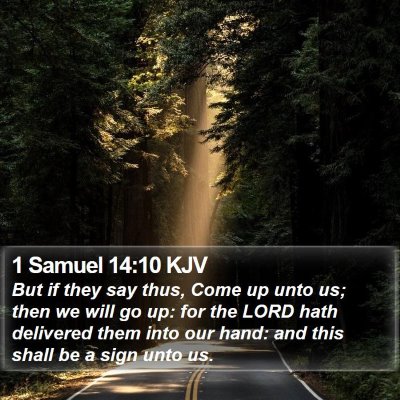 1 Samuel 14:10 KJV Bible Verse Image