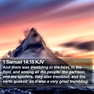 1 Samuel 14:15 KJV Bible Verse Image