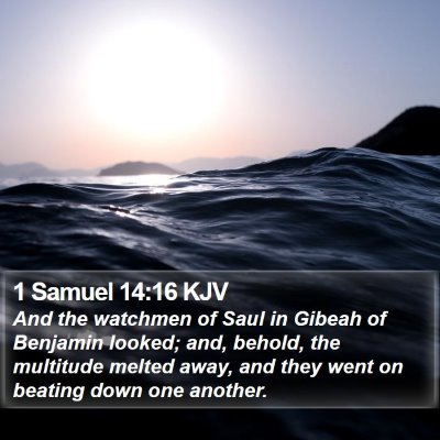 1 Samuel 14:16 KJV Bible Verse Image