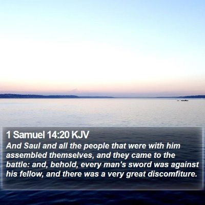 1 Samuel 14:20 KJV Bible Verse Image
