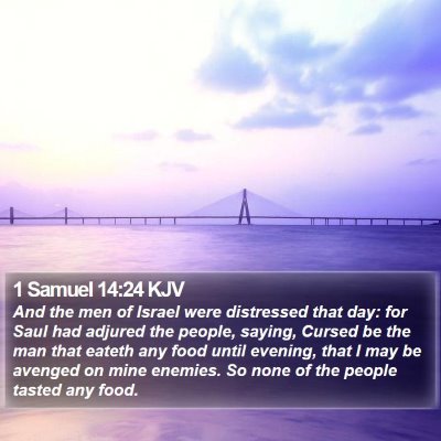 1 Samuel 14:24 KJV Bible Verse Image