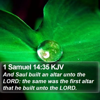 1 Samuel 14:35 KJV Bible Verse Image
