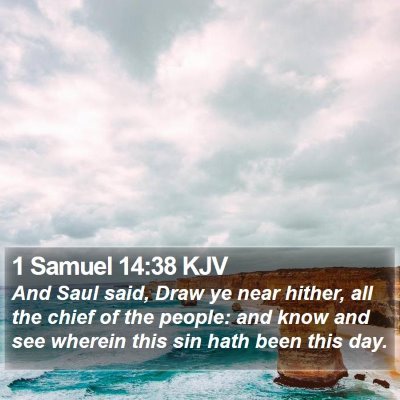 1 Samuel 14:38 KJV Bible Verse Image