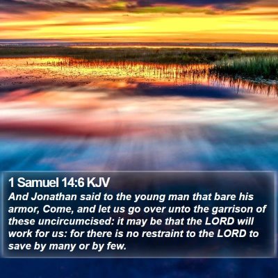 1 Samuel 14:6 KJV Bible Verse Image