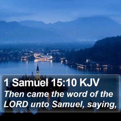 1 Samuel 15:10 KJV Bible Verse Image