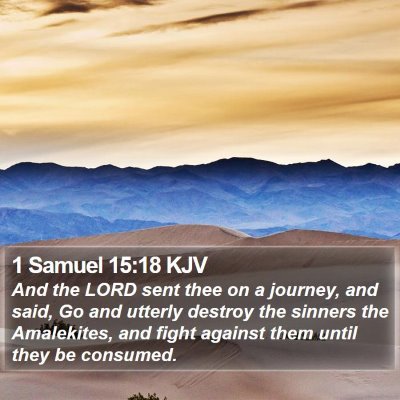 1 Samuel 15:18 KJV Bible Verse Image