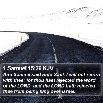 1 Samuel 15:26 KJV Bible Verse Image