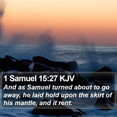 1 Samuel 15:27 KJV Bible Verse Image