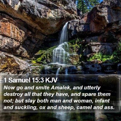 1 Samuel 15:3 KJV Bible Verse Image