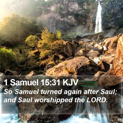 1 Samuel 15:31 KJV Bible Verse Image