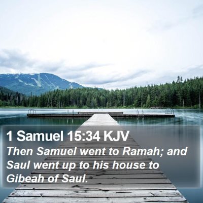 1 Samuel 15:34 KJV Bible Verse Image