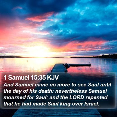 1 Samuel 15:35 KJV Bible Verse Image