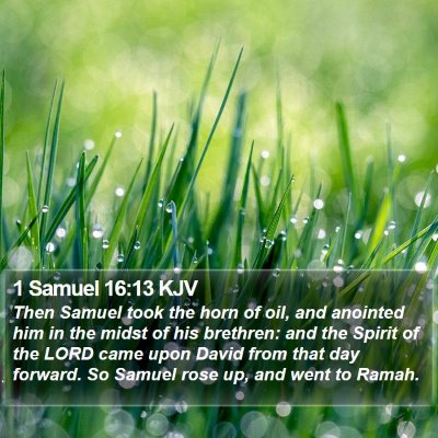 1 Samuel 16:13 KJV Bible Verse Image
