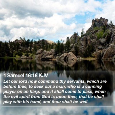 1 Samuel 16:16 KJV Bible Verse Image