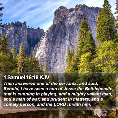 1 Samuel 16:18 KJV Bible Verse Image