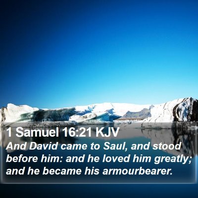 1 Samuel 16:21 KJV Bible Verse Image