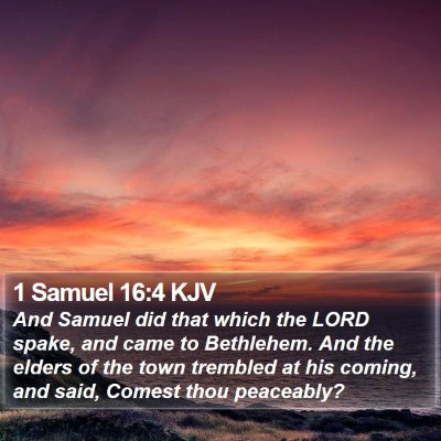 1 Samuel 16:4 KJV Bible Verse Image