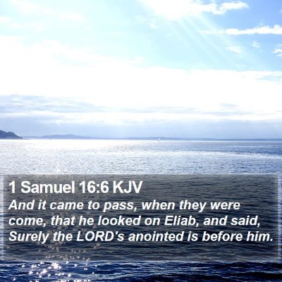 1 Samuel 16:6 KJV Bible Verse Image