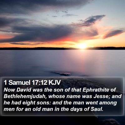 1 Samuel 17:12 KJV Bible Verse Image