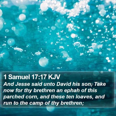 1 Samuel 17:17 KJV Bible Verse Image