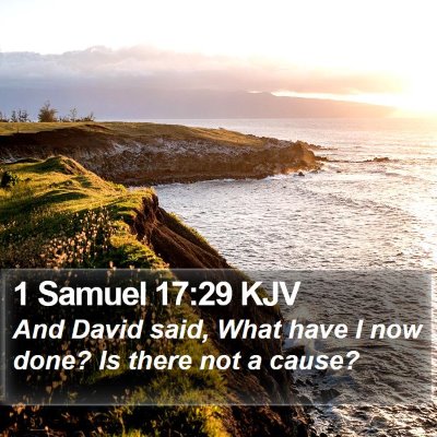 1 Samuel 17:29 KJV Bible Verse Image