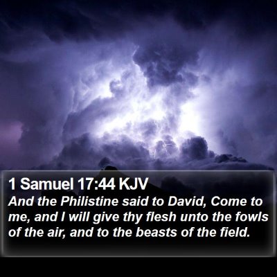 1 Samuel 17:44 KJV Bible Verse Image