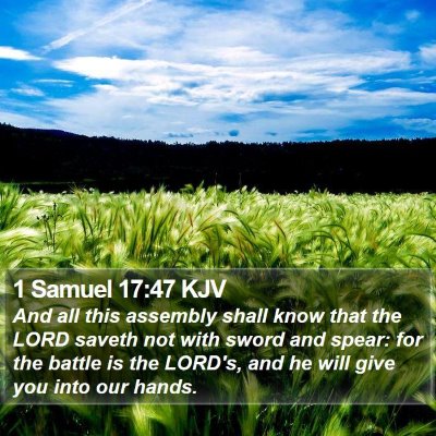 1 Samuel 17:47 KJV Bible Verse Image