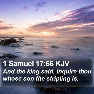 1 Samuel 17:56 KJV Bible Verse Image