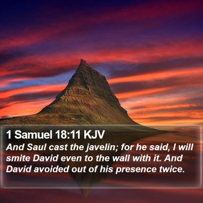 1 Samuel 18:11 KJV Bible Verse Image