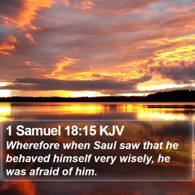 1 Samuel 18:15 KJV Bible Verse Image