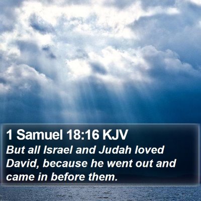 1 Samuel 18:16 KJV Bible Verse Image