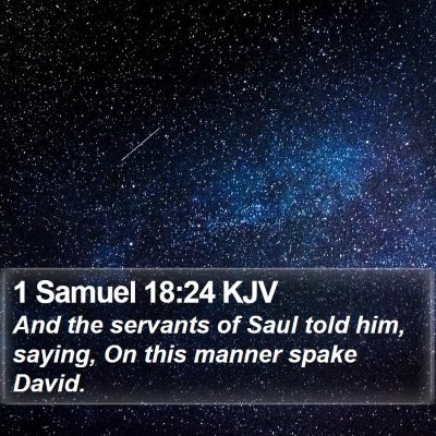 1 Samuel 18:24 KJV Bible Verse Image