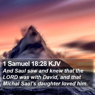 1 Samuel 18:28 KJV Bible Verse Image