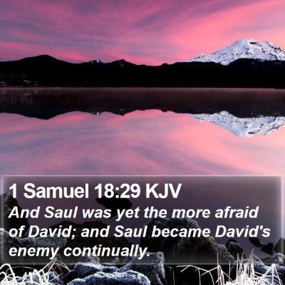 1 Samuel 18:29 KJV Bible Verse Image