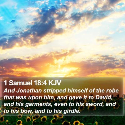 1 Samuel 18:4 KJV Bible Verse Image
