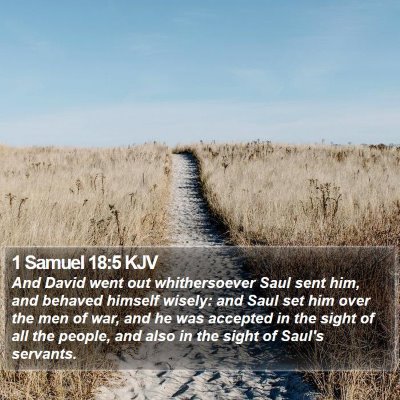 1 Samuel 18:5 KJV Bible Verse Image