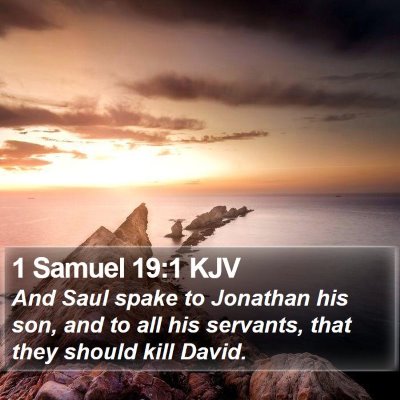1 Samuel 19:1 KJV Bible Verse Image