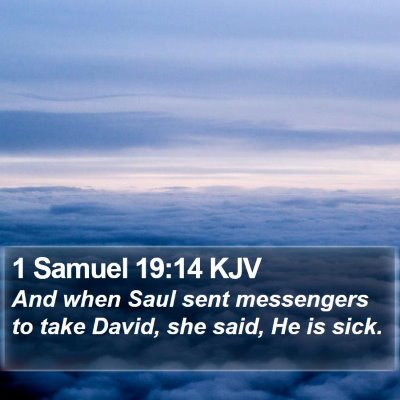 1 Samuel 19:14 KJV Bible Verse Image