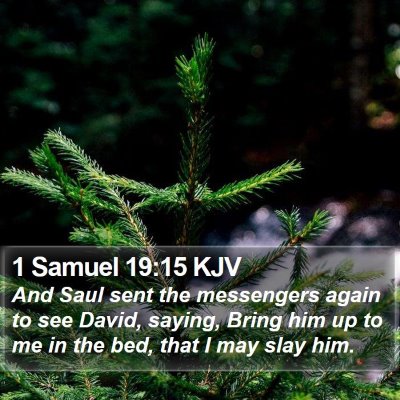 1 Samuel 19:15 KJV Bible Verse Image
