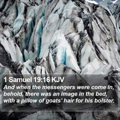 1 Samuel 19:16 KJV Bible Verse Image