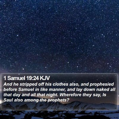 1 Samuel 19:24 KJV Bible Verse Image