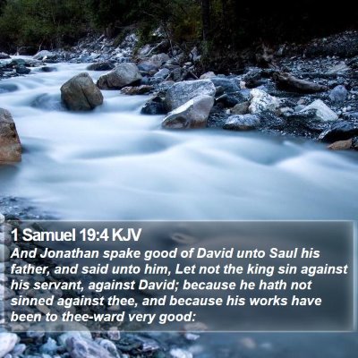 1 Samuel 19:4 KJV Bible Verse Image