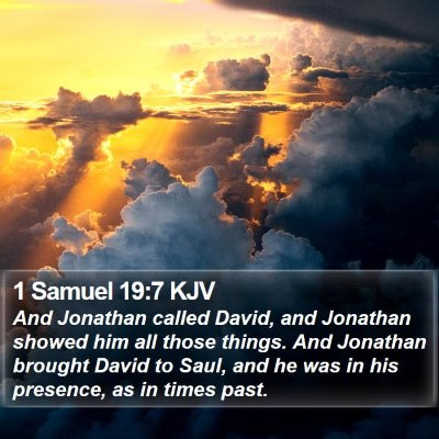 1 Samuel 19:7 KJV Bible Verse Image