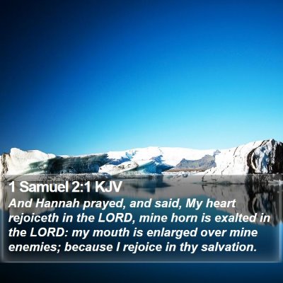 1 Samuel 2:1 KJV Bible Verse Image