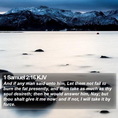 1 Samuel 2:16 KJV Bible Verse Image
