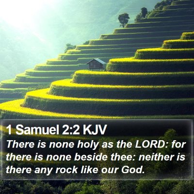 1 Samuel 2:2 KJV Bible Verse Image