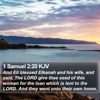 1 Samuel 2:20 KJV Bible Verse Image